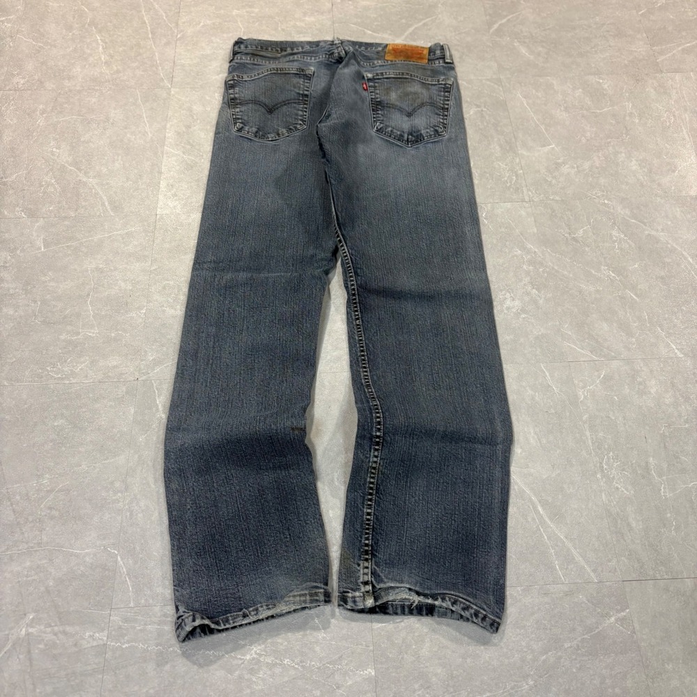 Levis 550 Relaxed Fit Jeans Mens W34 L34 Blue Faded Denim Straight Leg 4646